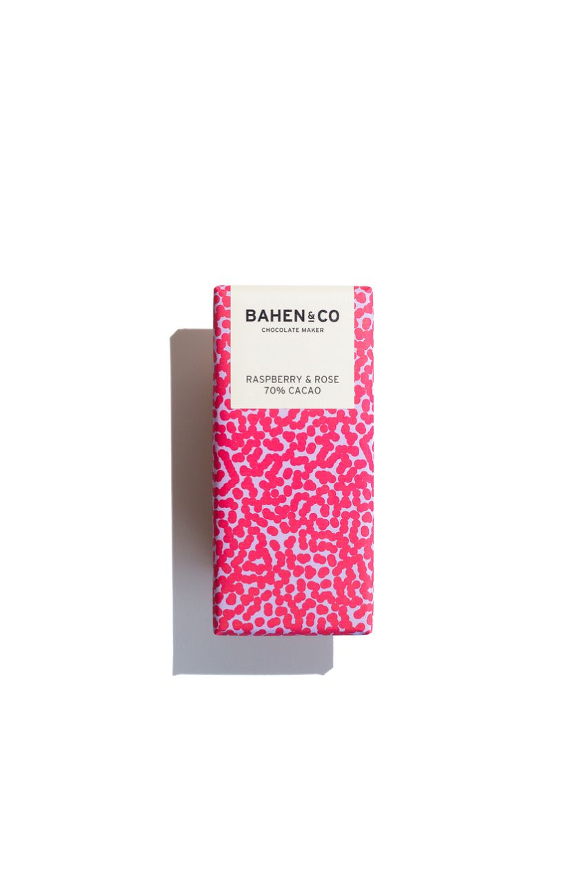 RASPBERRY & ROSE | 70% CACAO CHOCOLATE BY BAHEN & CO